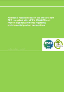 Additional requirements IBU EPD to FDES INIES