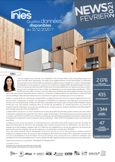 News INIES Février 2021